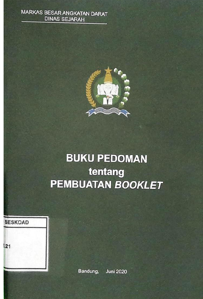 BUKU PEDOMAN TENTANG PEMBUATAN BOOKLET